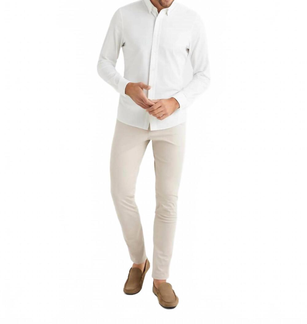 NEW RHONE commuter pants in stone